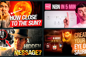 design attractive clickbait youtube thumbnail