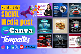 design or redesign editable canva templates