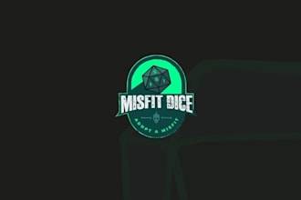 design traditional unique dice brand logo