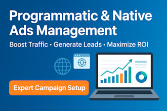 setup and manage your programmatic and native advertising campaign