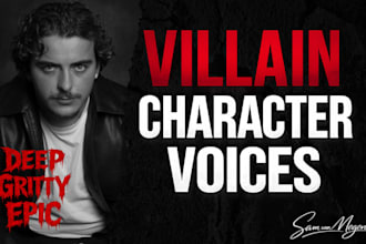 voice villain and character voices for games and animation