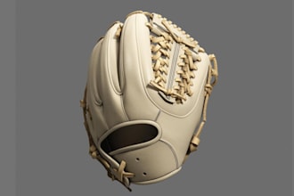 design 2d 3d baseball softball glove product configurator with kickflip zakeke