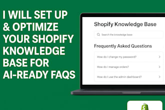 create shopify knowledge base app for ai powered customer service