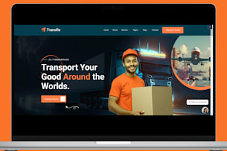 build logistics website trucking website cargo dispatch website freight website