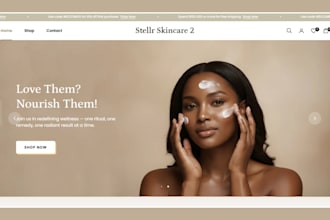 skincare shopify store beauty skincare store cosmetic spa website skincare store