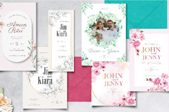 design wedding, birthday or party invitation card