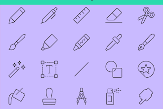 design vector line icon set