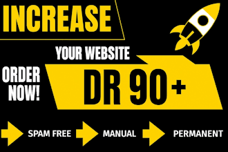 boost your website ahrefs DR to 90 with manual backlink