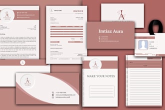 design unique business cards with stationery items