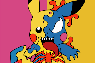 design custom character illustrations and cartoon art