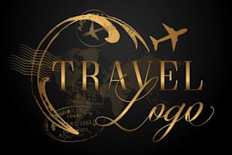 do a premium travel logo design for your brand
