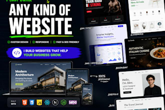 build a modern custom user friendly website