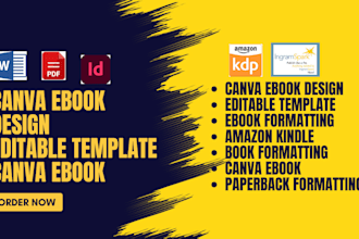 design canva ebook design, canva ebook, editable template