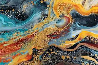 paint your dreams as an abstract marble artwork