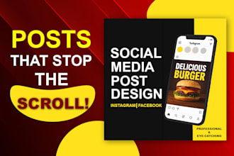 design creative post for facebook and instagram ads