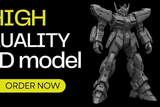 create high quality hard surface 3d models for games, film, and product design