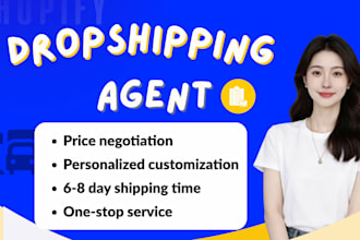 handle product sourcing,search china suppliers, quality control, dropshipping