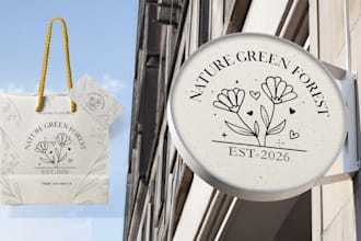 do mordern minimalist logo design for your business