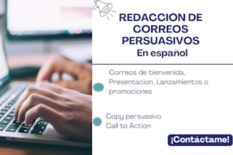 redactaré correos electrónicos persuasivos en español
