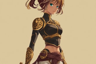 create fan art character in manga style