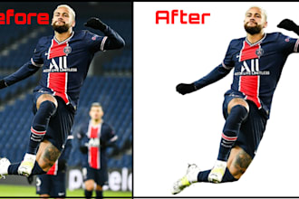 background removal super fast and professionally