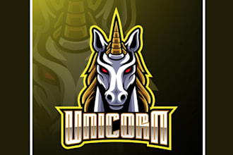 do unicorn logo design for your brand