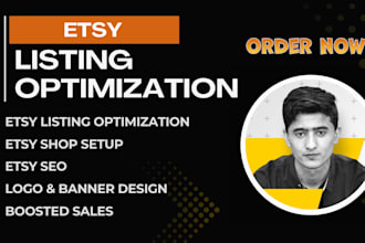do etsy product listing optimization for ranking and sales, etsy store setup