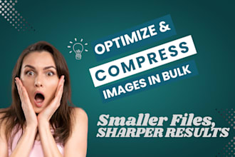 compress and optimize bulk images for websites, nft collections, and photo album