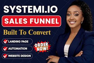 build systeme io website systeme io landing page systeme io sales funnel