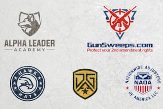 do amazing military, armory, tactical patch logo design