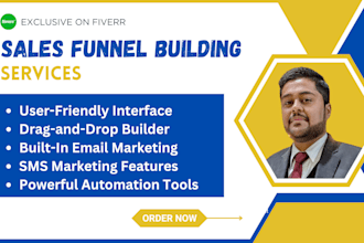 design clickfunnels sales funnel, clickfunnels landing page, gohighlevel