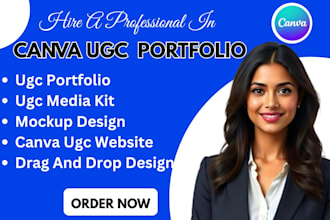 design ugc portfolio website on canva, ugc portfolio, canva ugc portfolio