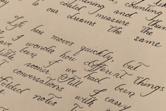 handwrite anything in beautiful cursive or plain writing