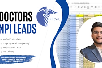 give verified healthcare leads or doctors npi database
