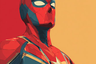 do a amazing superhero marvel style character for you