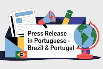 write impactful portuguese press releases for events, launches, media coverage