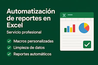 automatización de reportes en excel con fórmulas y macros