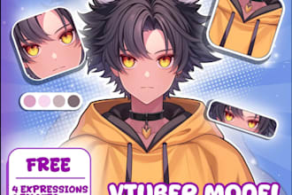 make vtuber model, vtuber, live2d, vtuber rigging, live2d model