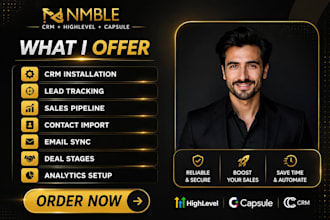 setup nimble CRM insightly and capsule CRM for social selling