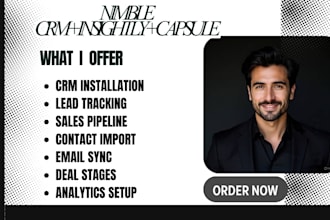 setup nimble CRM insightly and capsule CRM for social selling