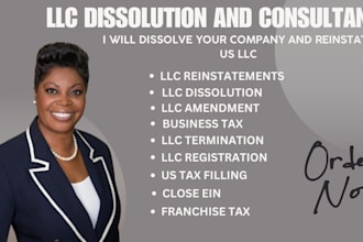dissolve US llc, file delaware franchise tax, reinstate amend llc, close ein,