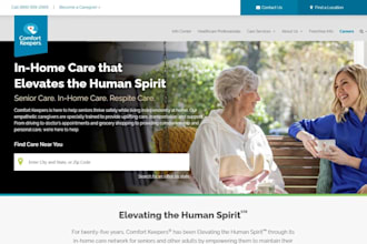 build squarespace home health care website wix adult daycare home help agency