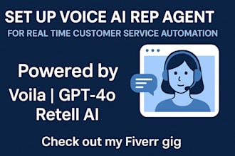 build ai voice changer agent, real time costumer service automation,voila ai rep