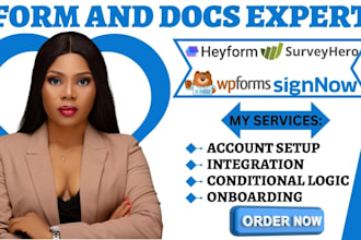 create surveyhero heyform signnow integration outgrow wpform surveys automation