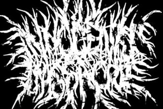 make an illegible brutal death metal logo for your band