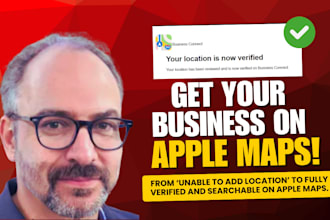 approve apple map location fix unable to add brand company business connect