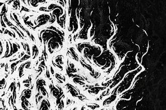 design a unique atmospheric black metal band logo