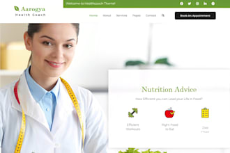 squarespace nutritionist website diet coach site meal plan program wellness blog