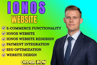 do ionos website design, redesign and ecommerce website setup