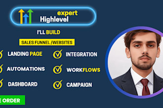 design ghl funnel landing page website store ghl expert